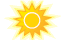 Dunstiger Sonnenschein