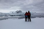 Treibend auf einer Eisscholle